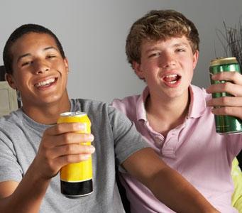 Drinkende jongeren